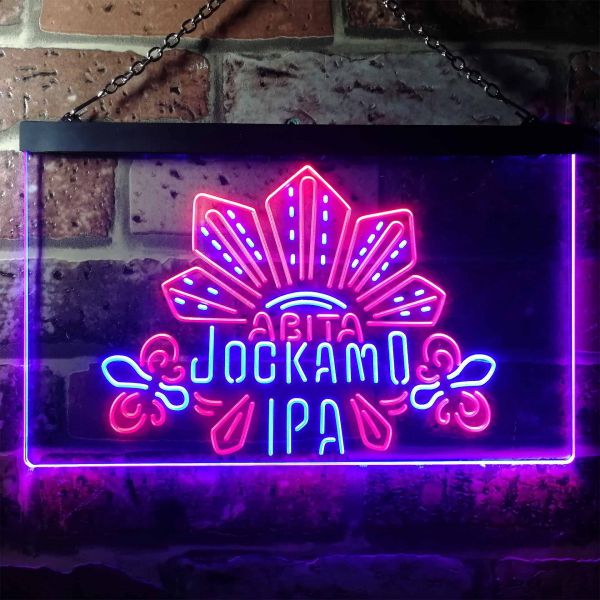 Abita Beer Jockamo IPA Dual LED Neon Light Sign